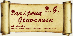 Marijana Gluvčanin vizit kartica